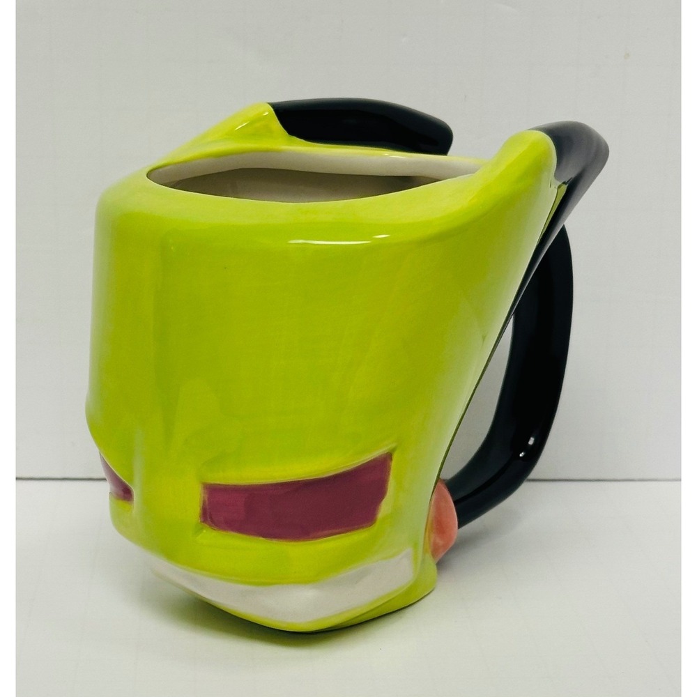 Nickelodeon Invader Zim Lime Green 3D Character Head 8oz Ceramic Mug 2022